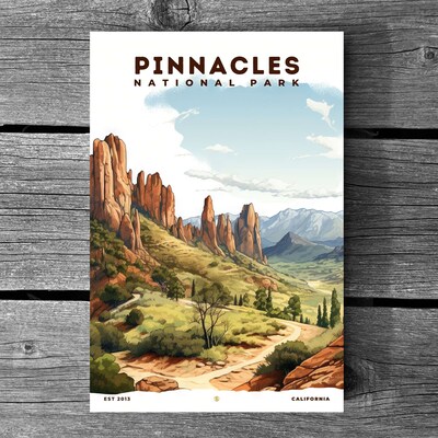 Pinnacles National Park Poster, Travel Art, Office Poster, Home Decor | S8 - image3